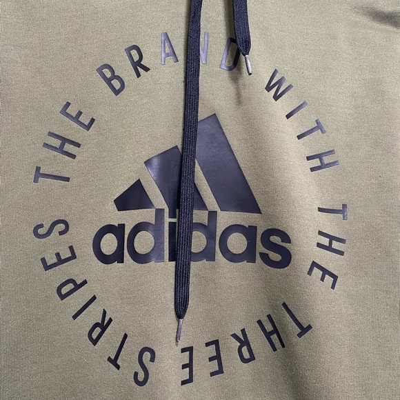 New Adidas hoodie pullover army green S - Picture 6 of 6